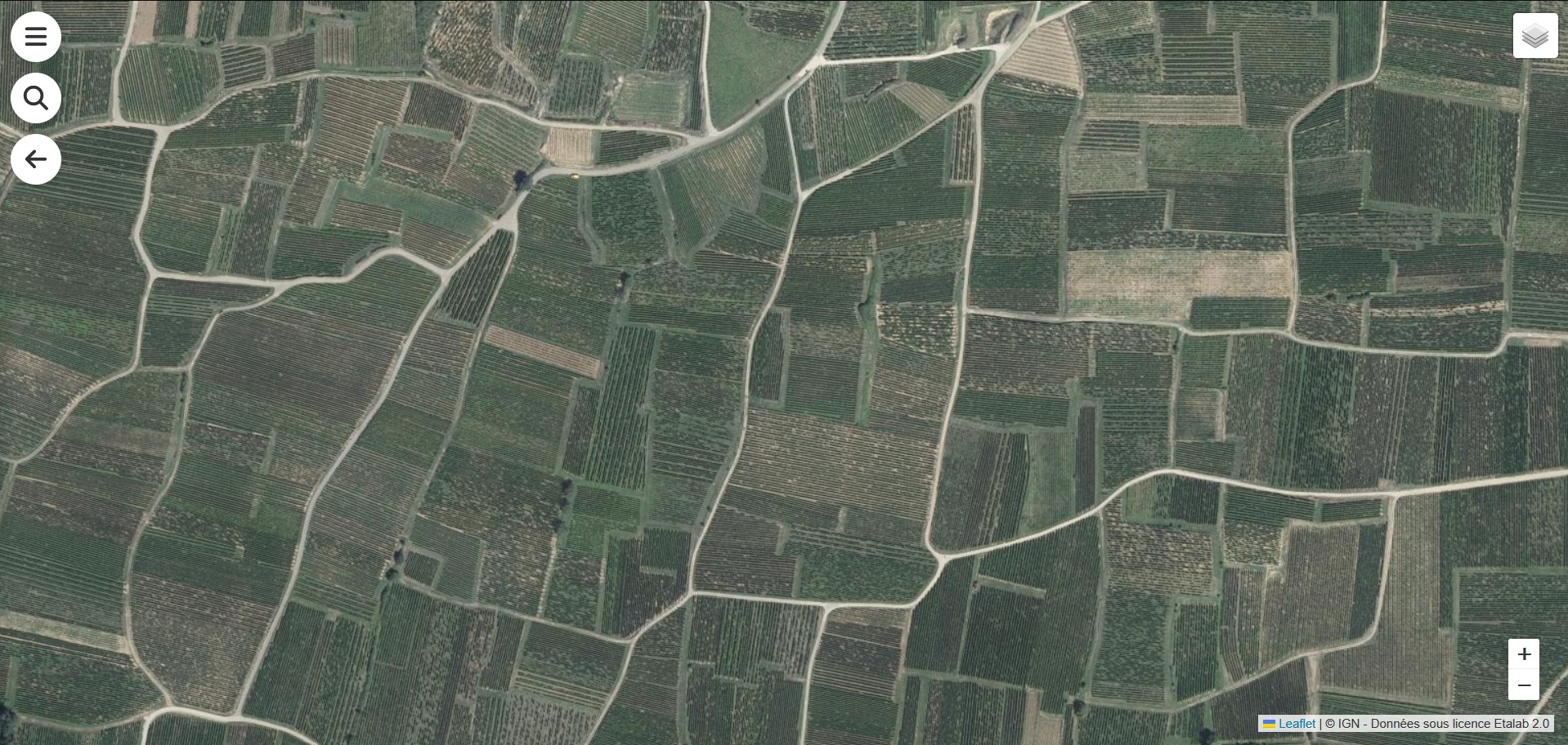 Vue générale de la carte AgriSignal
