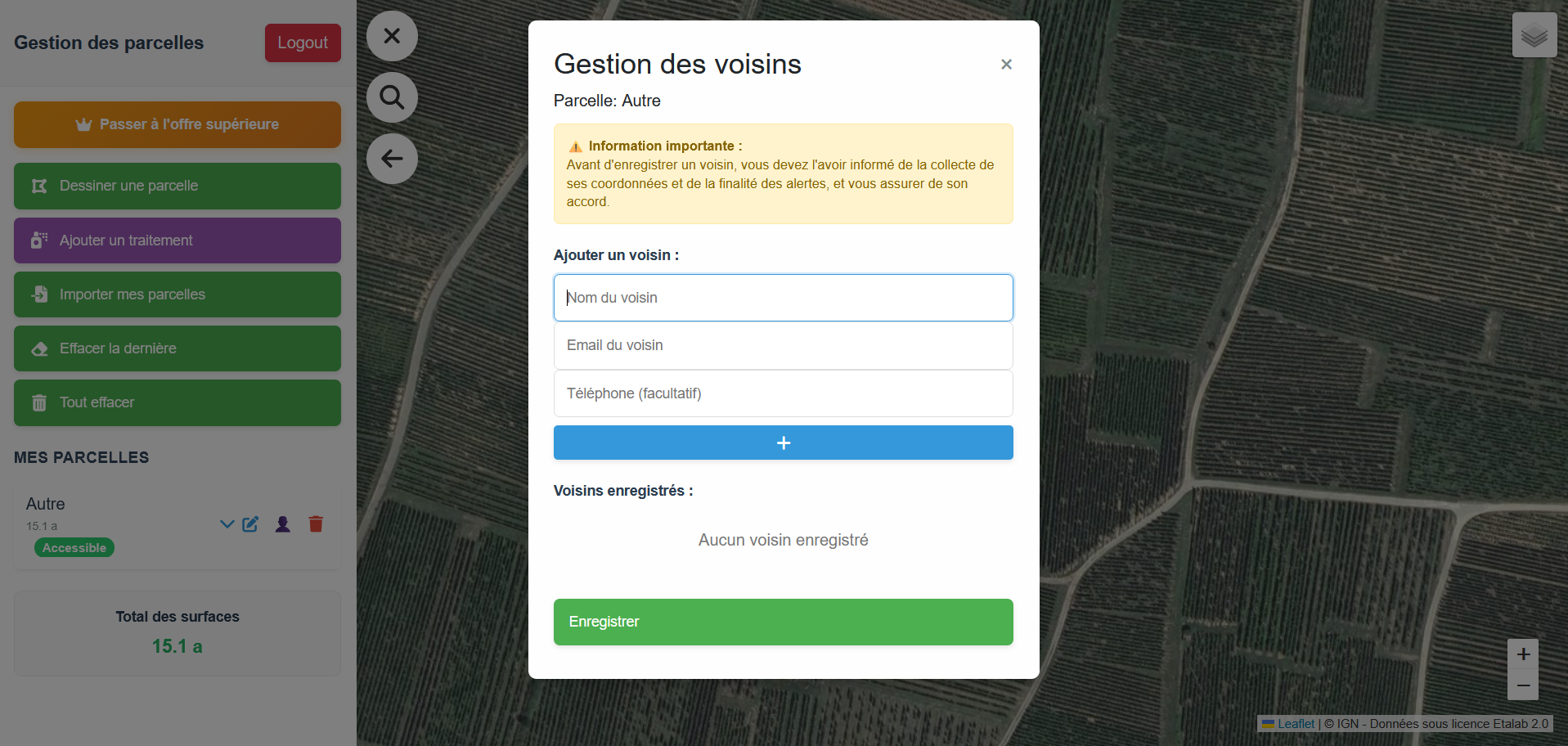 Gestion des voisins